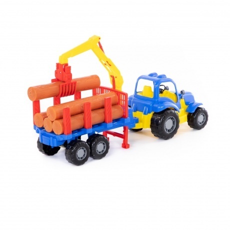 Трактор &quot;Силач&quot; с полуприцепом-лесовозом 45041 - фото 9