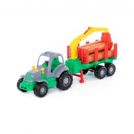 Трактор &quot;Силач&quot; с полуприцепом-лесовозом 45041 - фото 10