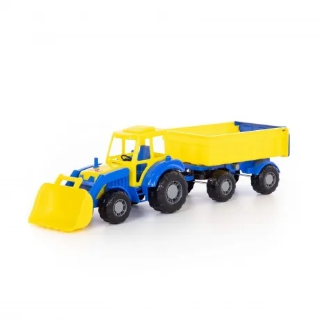 Трактор "Алтай" с прицепом №1 и ковшом 35349