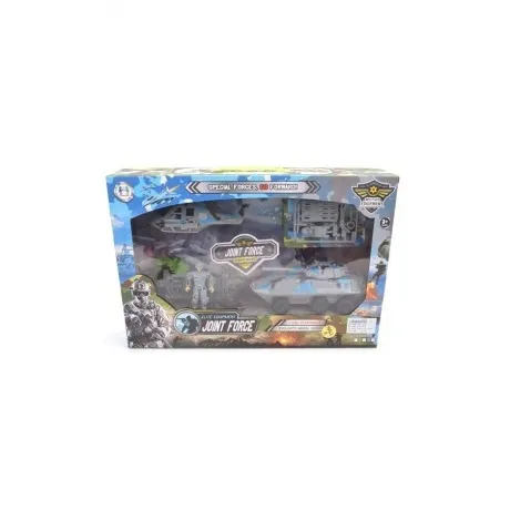 Набор "Военная техника"в коробке вертолет,бронетранспортер,военн...