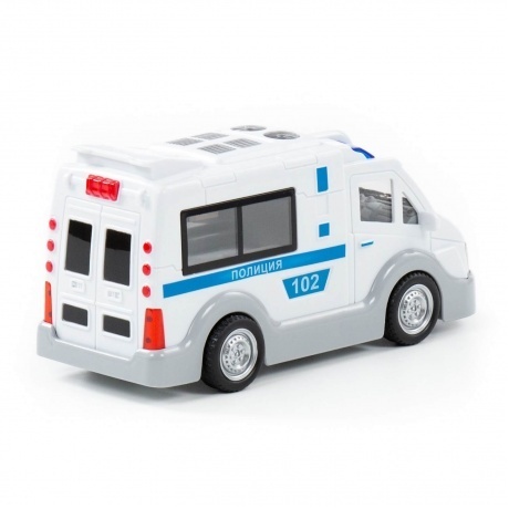 Автомобиль инерционный &quot;Полиция&quot; (свет,звук) в коробке 79664 - фото 8
