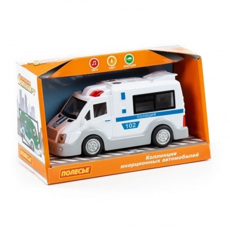 Автомобиль инерционный &quot;Полиция&quot; (свет,звук) в коробке 79664 - фото 10