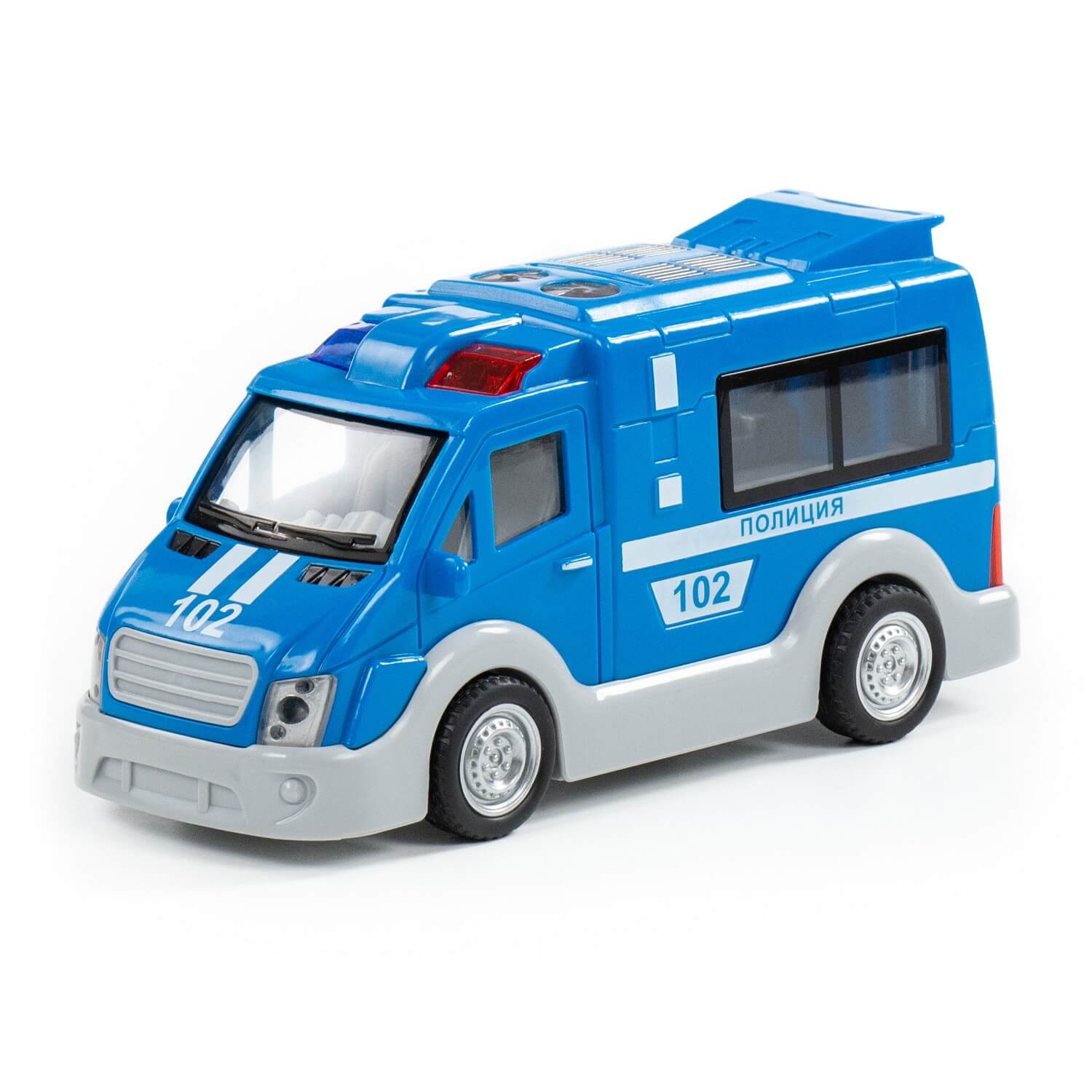 Автомобиль инерционный Полиция (свет,звук) в коробке 79664 игрушечный транспорт полесье алмаз автомобиль пожарный инерционный 86723