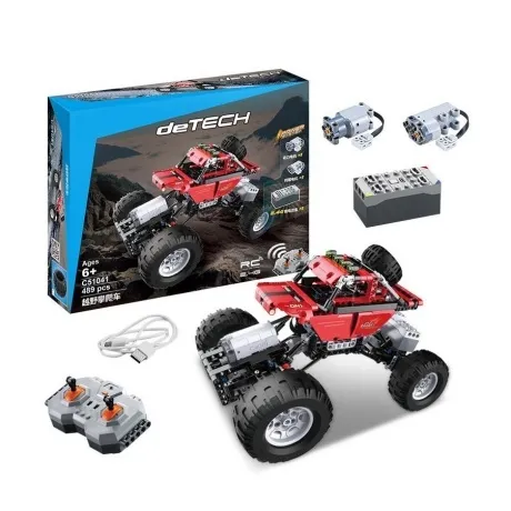 Конструктор Джип на РУ (489 дет.) в коробке 2 режима: гоночный и...