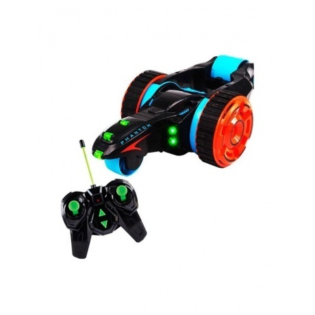 

Машина-перевертыш 4-х колесная PHANTOM на Р/У в коробке макс.скорость 7км/ч,радиус действия 30м,4-хканальная 5588-604