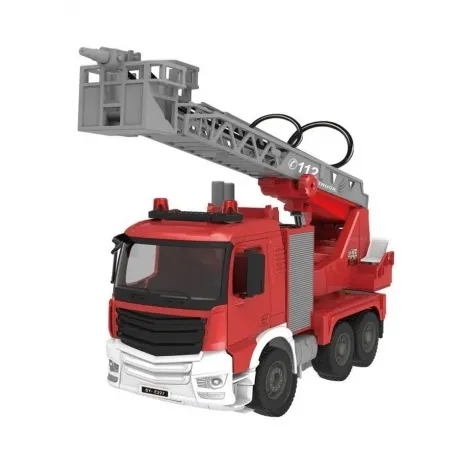 Пожарная машина (звук) в коробке распыление воды,откивание кузов...