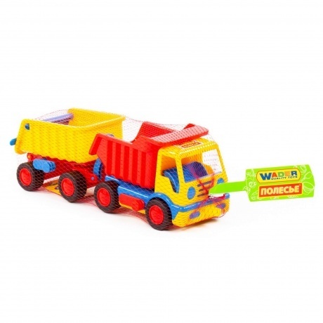 Автомобиль-самосвал "Базик" с прицепом (в сеточке) 9647 - фото 5