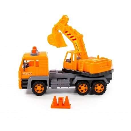 Автомобиль-экскаватор &quot;Алмаз&quot; инерционный (в сеточке) 86709 - фото 2