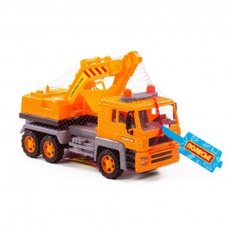 Автомобиль-экскаватор &quot;Алмаз&quot; инерционный (в сеточке) 86709 - фото 6
