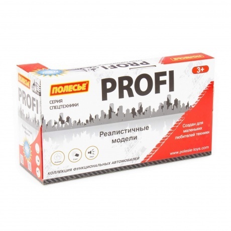 Автомобиль-пожарный "Профи" инерционный (свет,звук) 86518 - фото 6