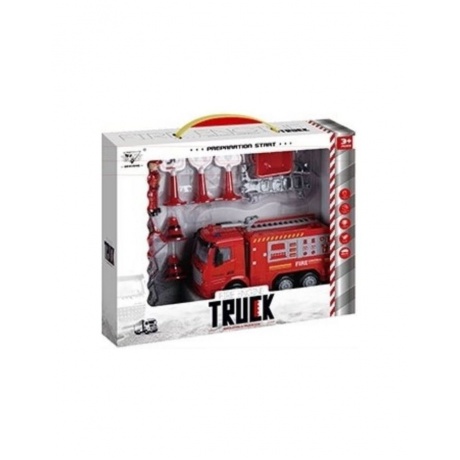 Набор "Пожарная станция" FIRE ENGINE (14предм) в коробке 999E-1