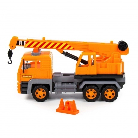 Автомобиль-кран &quot;Алмаз&quot; инерционный (в сеточке) - фото 2