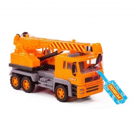 Автомобиль-кран &quot;Алмаз&quot; инерционный (в сеточке) - фото 6