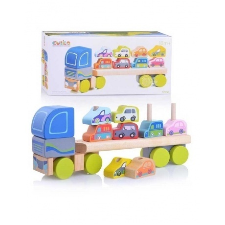 

Грузовик с машинками (8 машинок) CUBIKA.13418