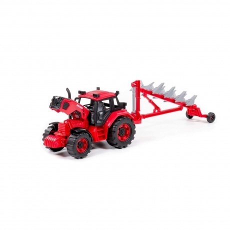 Трактор Полесье &quot;Belarus&quot; с плугом арт.91338 - фото 7