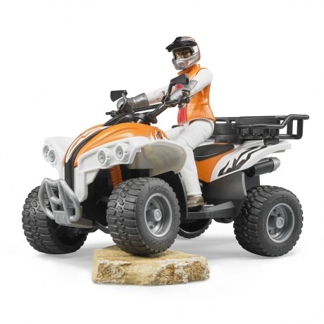 Квадроцикл BRUDER с гонщиком 63-000 - фото 4