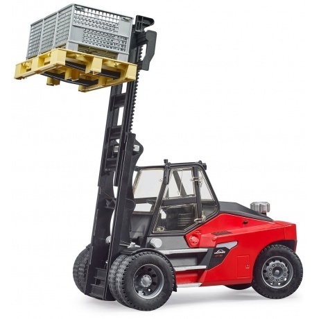 Погрузчик Linde HT160 с 3 паллетами 02-513 Bruder - фото 2