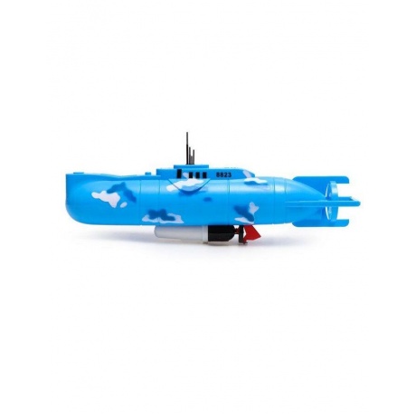 Подводная лодка на батарейках голубой камуфляж в блистере 8823 - фото 2
