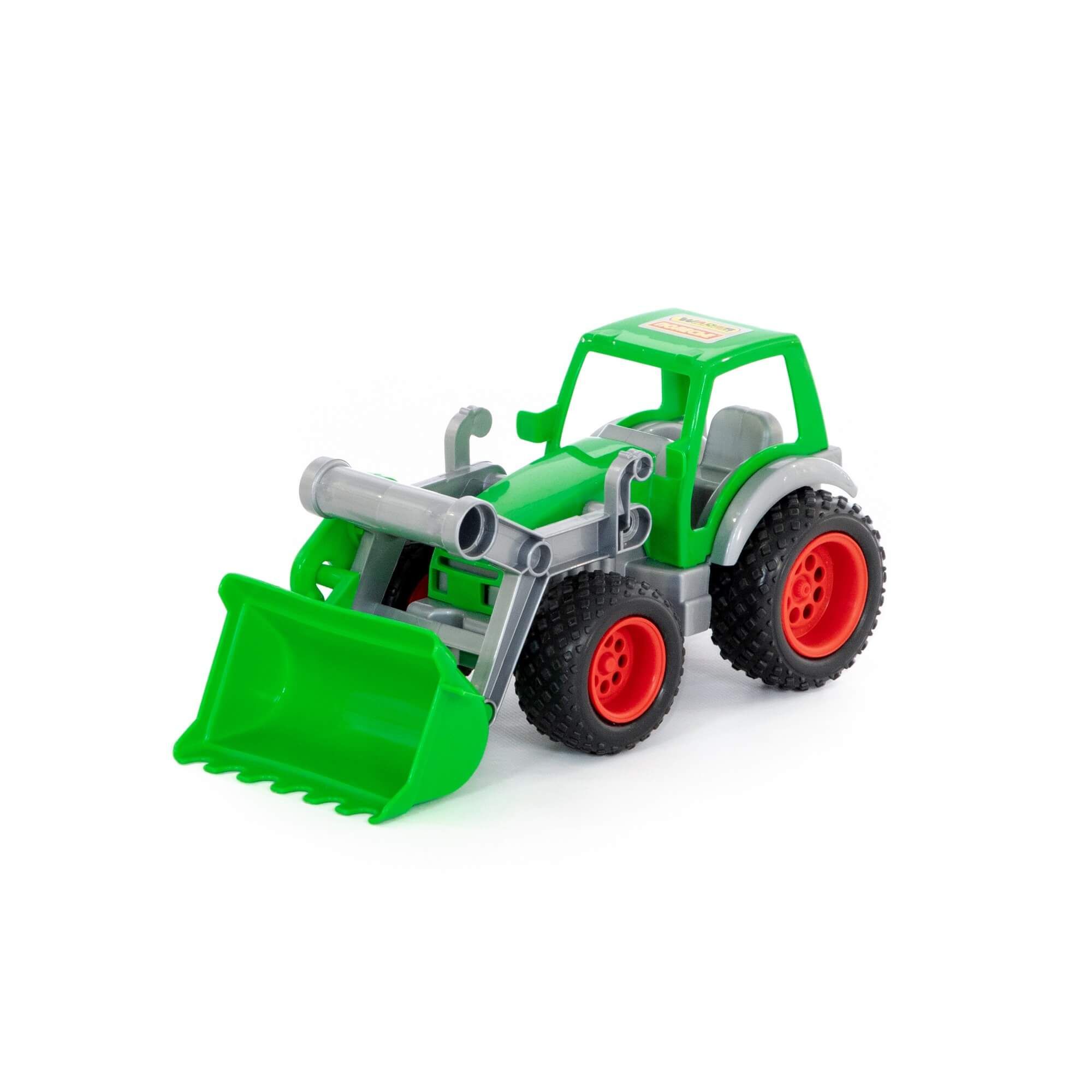 Трактор-погрузчик Фермер-техник (в сеточке) 8848 деревянная игрушка miniworld погрузчик