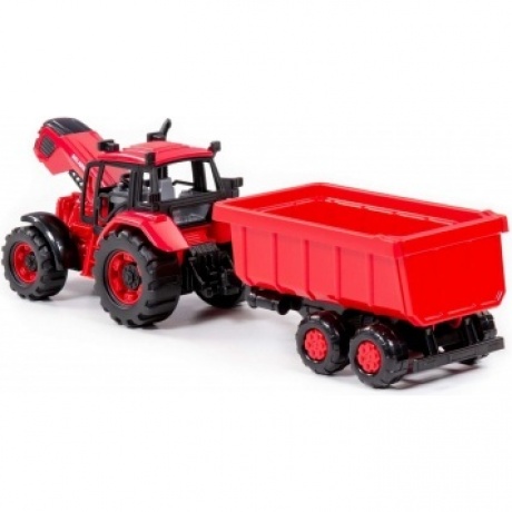 Трактор "Belarus" с прицепом (в коробке) 91321 - фото 3