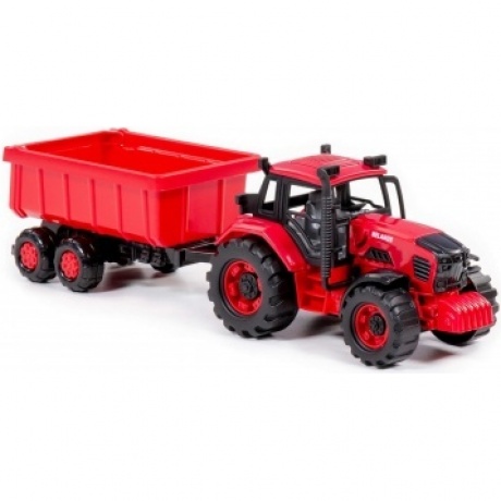 Трактор "Belarus" с прицепом (в коробке) 91321 - фото 6