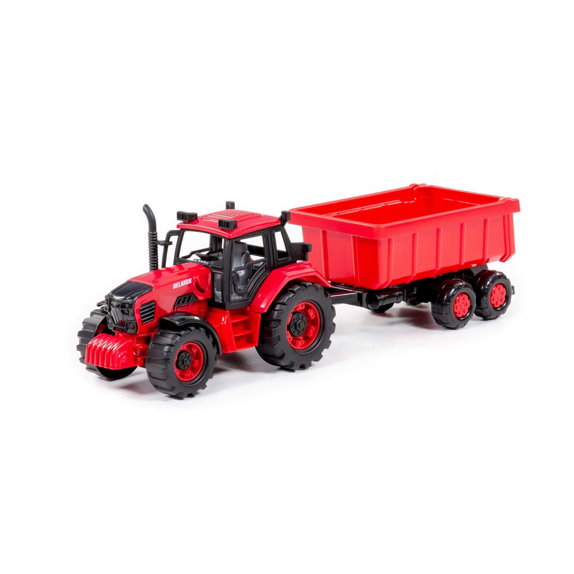 Трактор Belarus с прицепом (в коробке) 91321 игрушка трактор c прицепом цвета микс