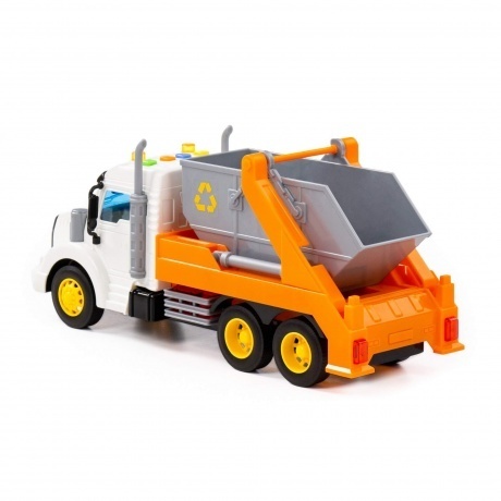 Автомобиль-контейнеровоз &quot;Профи&quot; инерционный оранжевый 86266 - фото 2