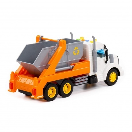 Автомобиль-контейнеровоз &quot;Профи&quot; инерционный оранжевый 86266 - фото 3