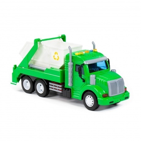 Автомобиль-контейнеровоз &quot;Профи&quot; инерционный зеленый 86259 - фото 4