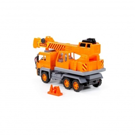 Автомобиль-кран №2 "Алмаз" инерционный (в сеточке) 87928 - фото 3
