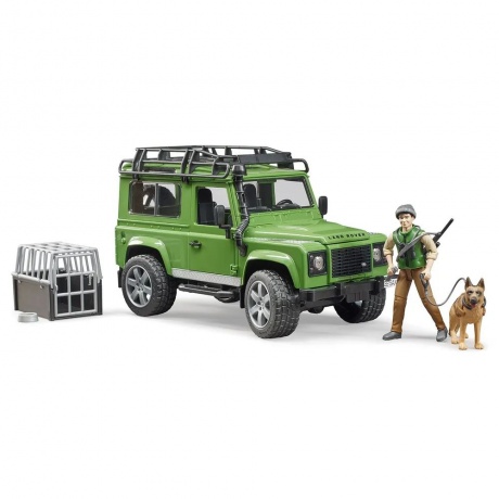 Bruder 02587 &quot;Внедорожник Land Rover Defender&quot; с фигуркой и собакой (фикс. цена) - фото 3
