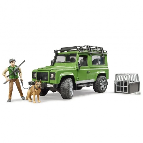 Bruder 02587 &quot;Внедорожник Land Rover Defender&quot; с фигуркой и собакой (фикс. цена) - фото 5