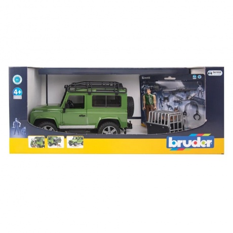 Bruder 02587 &quot;Внедорожник Land Rover Defender&quot; с фигуркой и собакой (фикс. цена) - фото 9