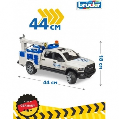 Bruder 02509 "Внедорожник RAM 2500 Dodge сервисный кран" мигалка (фикс. цена) - фото 7