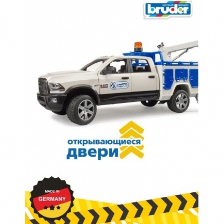 Bruder 02509 "Внедорожник RAM 2500 Dodge сервисный кран" мигалка (фикс. цена) - фото 8