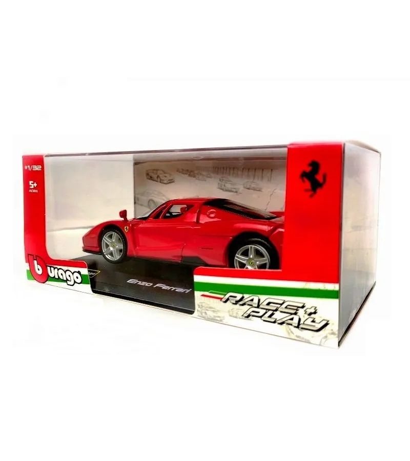 Модель Race Play. Enzo Ferrari 1:32 арт.46101 модель автомобиля bburago 1 43 488 f40 599 250 458 f12 портофино 812 roma sp1 sf90 f8 246 enzo