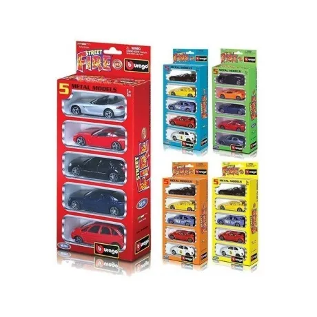 Набор металлических машинок "Street Fire" 1:43 5 шт. арт.18-3000...