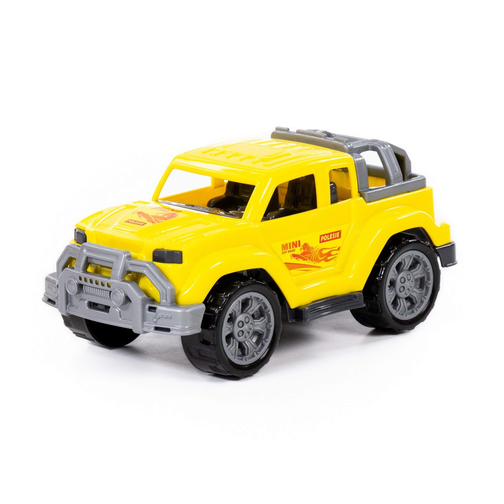 Машинки Полесье Легионер-мини жёлтый (в сеточке) автомобиль джип военный легионер мини полесье