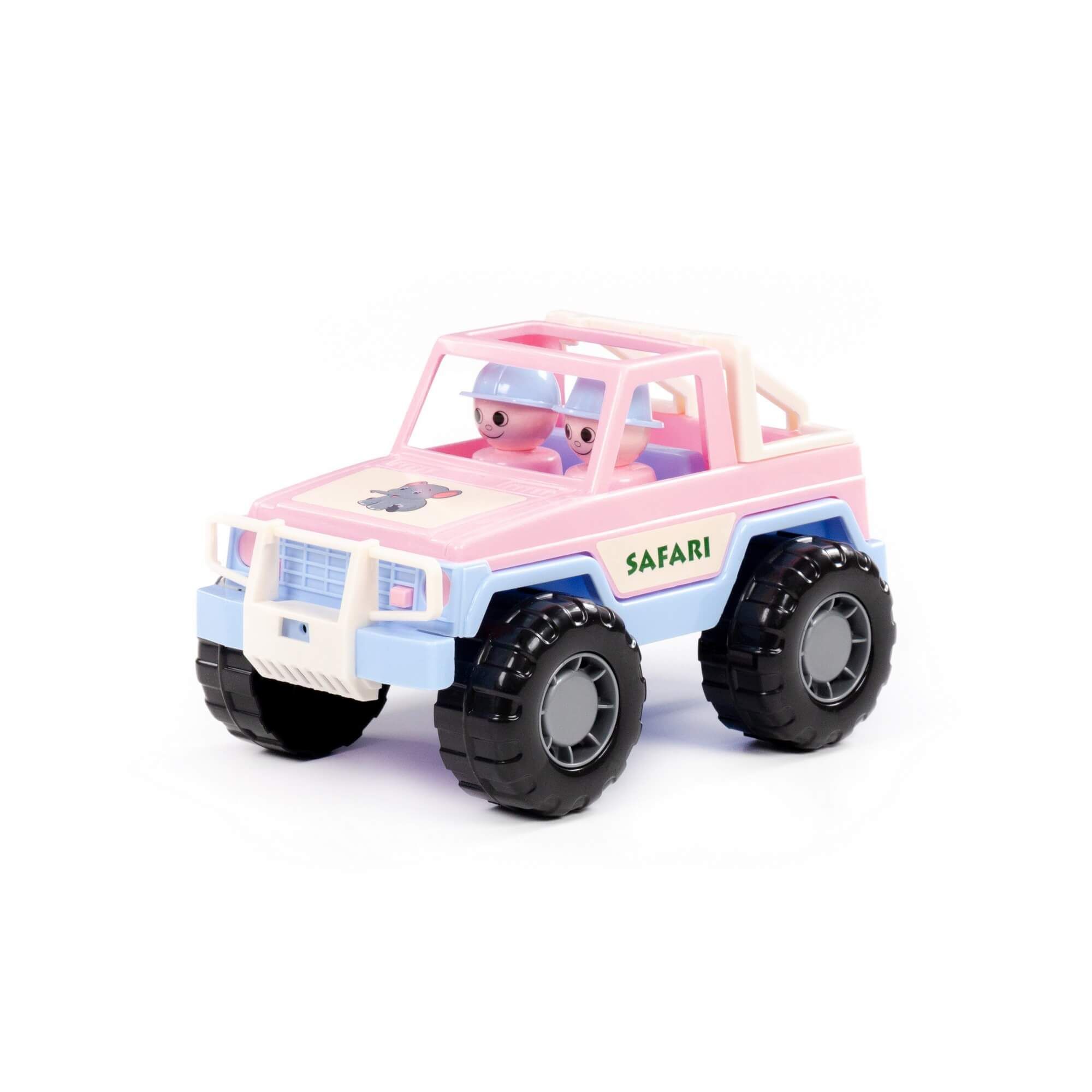 Машинки Полесье джип Сафари розовый (в сеточке) игрушечный транспорт полесье крутой вираж автомобиль джип n6 89946