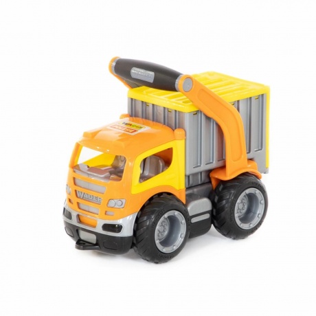 Машинки Полесье контейнеровоз "ГрипТрак" (в сеточке) - фото 1