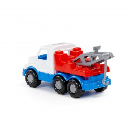 Машинки Полесье эвакуатор "Гоша" бело-синий (в сеточке) - фото 3