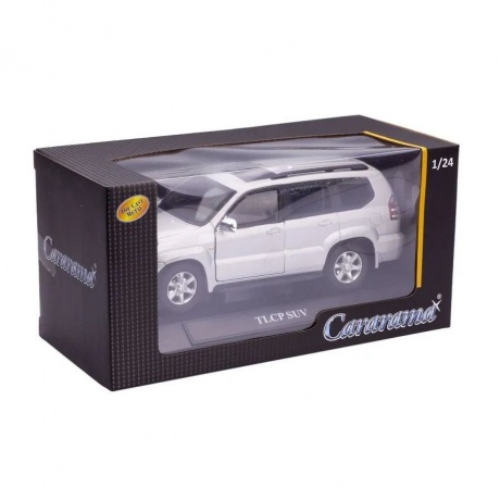 Модель Cararama 1:24 "Toyota Land Cruiser Prado SUV" металл. серебристая арт,30188 - фото 4