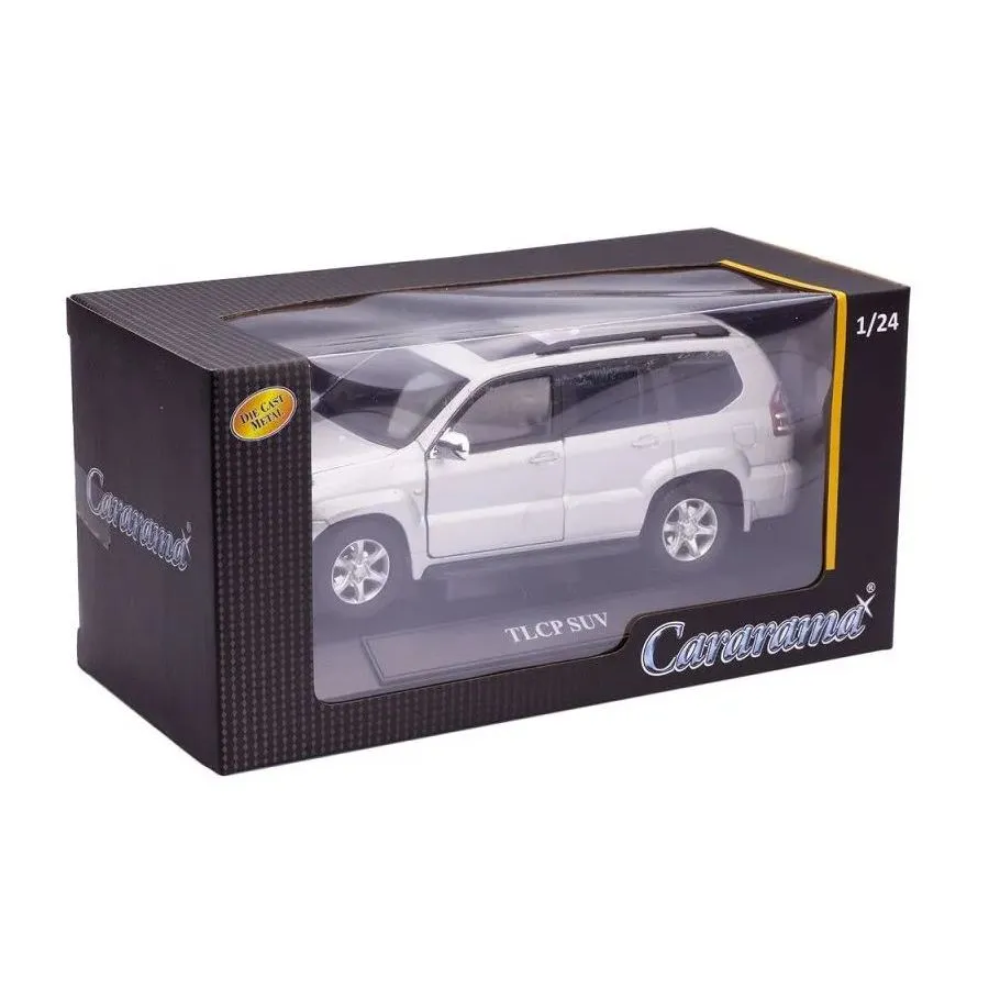 Модель Cararama 1:24 "Toyota Land Cruiser Prado SUV" металл. серебристая арт,30188 - фото 4