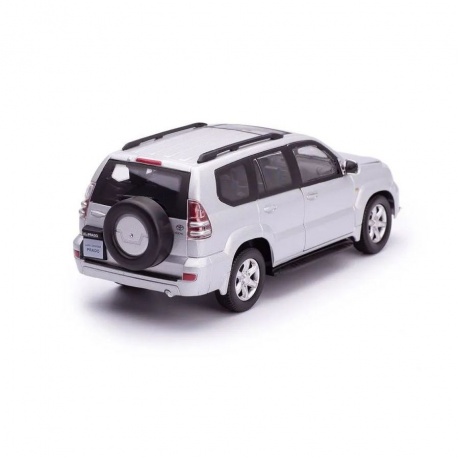Модель Cararama 1:24 "Toyota Land Cruiser Prado SUV" металл. серебристая арт,30188 - фото 6