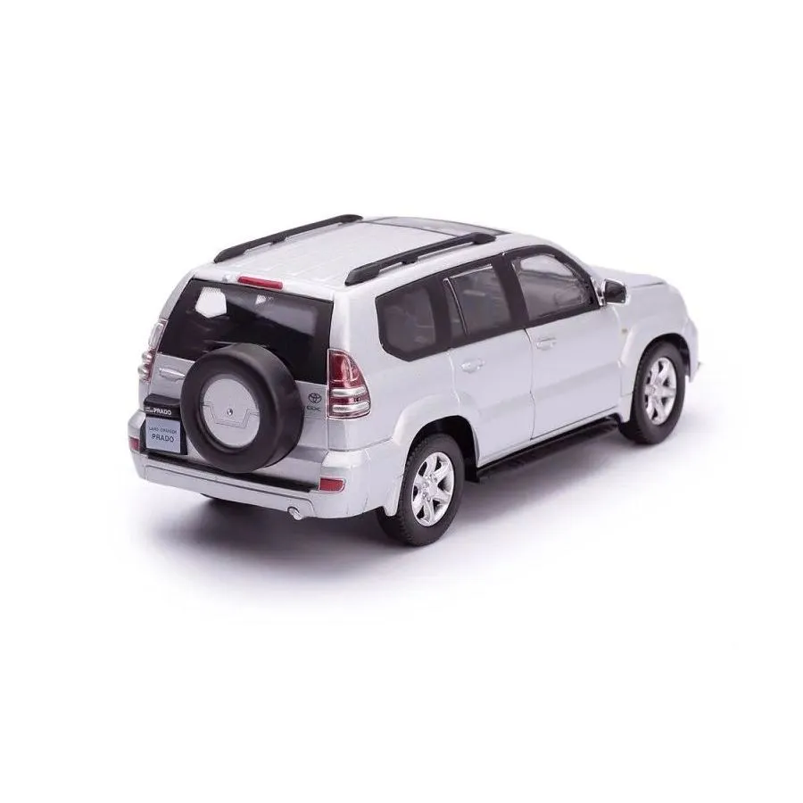 Модель Cararama 1:24 "Toyota Land Cruiser Prado SUV" металл. серебристая арт,30188 - фото 6