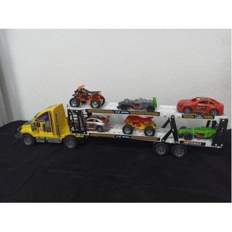 Машинка "Автовоз двухэтажный" 7060 хорошее состояние - фото 4