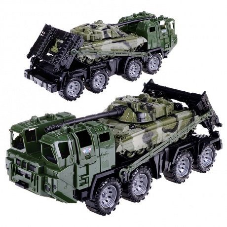 Военный тягач &quot;Щит&quot; с танком (камуфляж) - фото 2