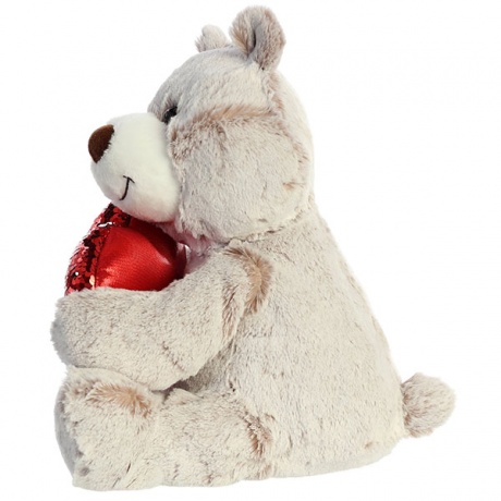 Игрушка мягкая Медведь Большое сердце кор. 30 см AURORA 190114C - фото 5