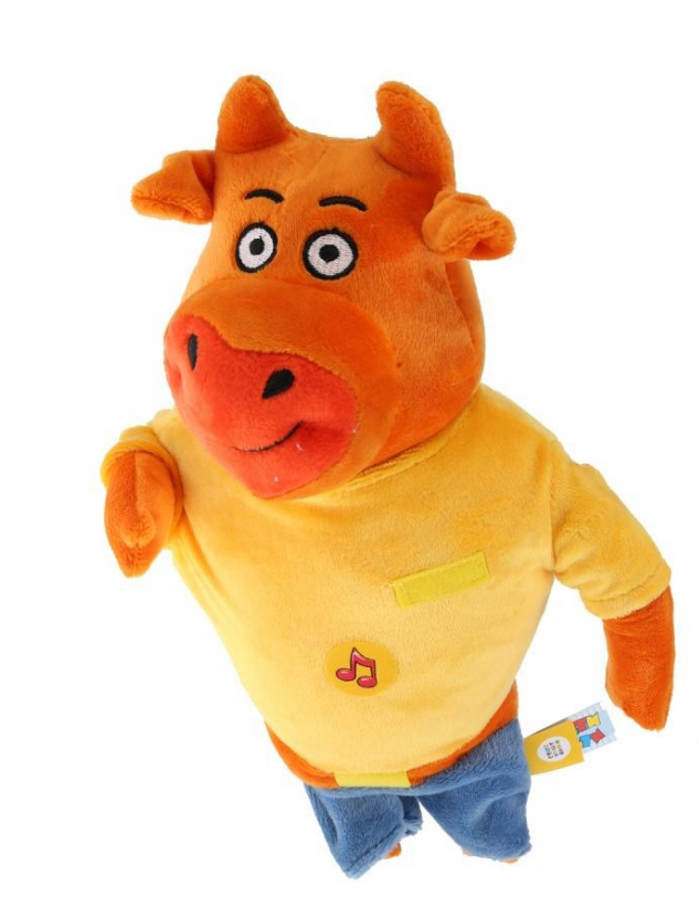 Мягкая игрушка Мульти-пульти "Оранжевая корова Папа" 30 см арт.V92752-23NS /24 - фото 6
