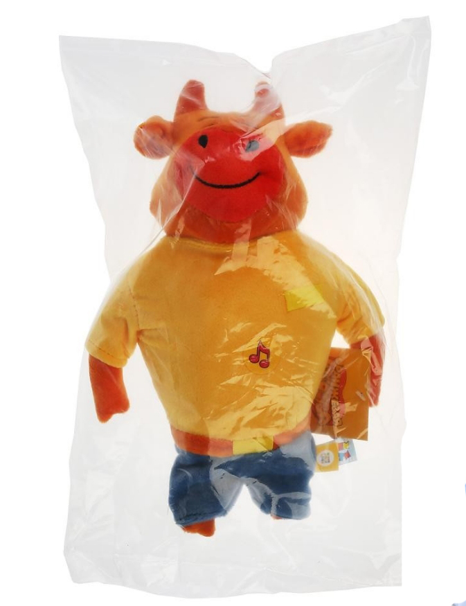 Мягкая игрушка Мульти-пульти "Оранжевая корова Папа" 30 см арт.V92752-23NS /24 - фото 7